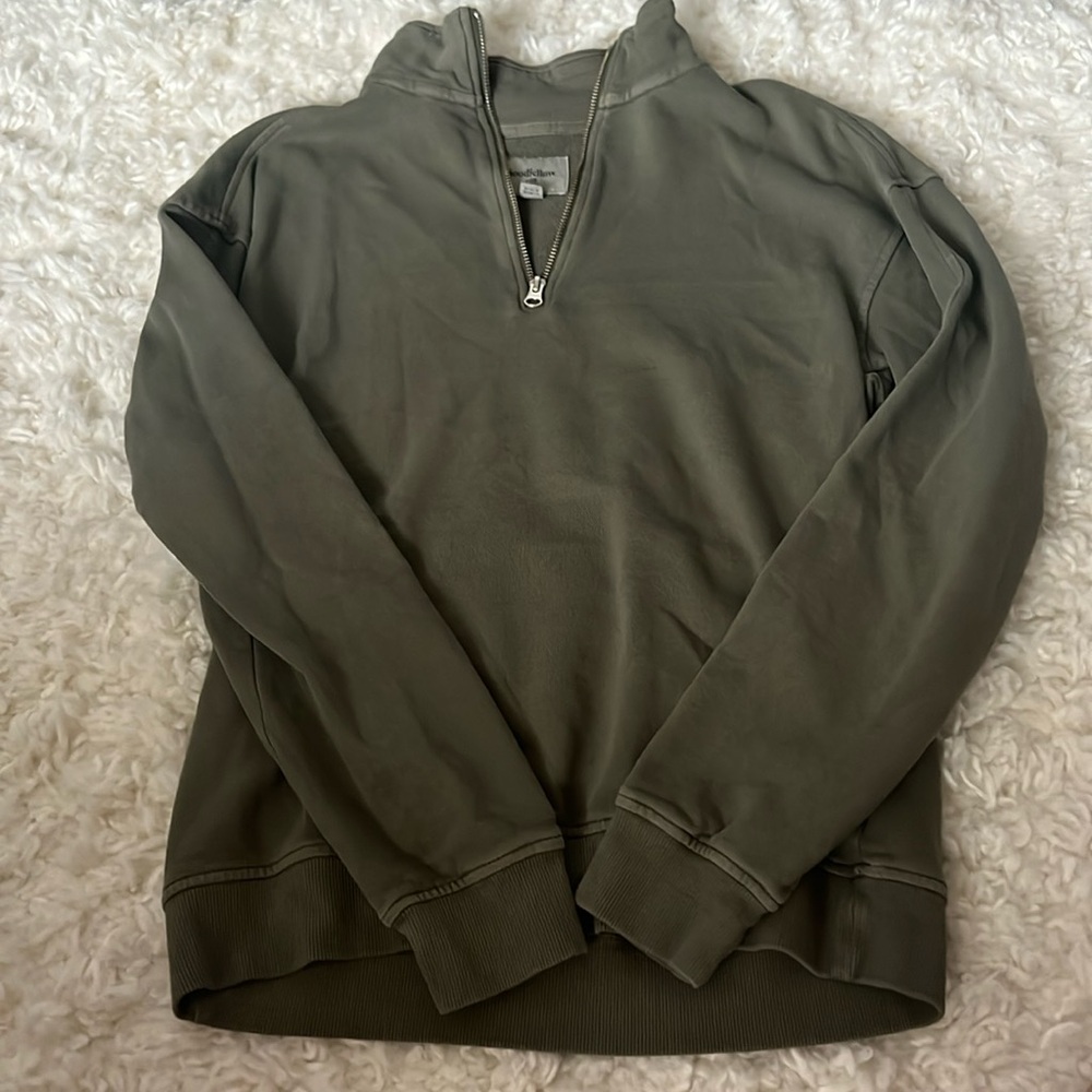 Green Goodfellow quarterzip
